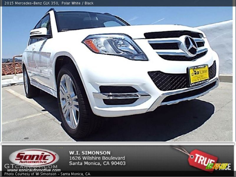 Polar White / Black 2015 Mercedes-Benz GLK 350