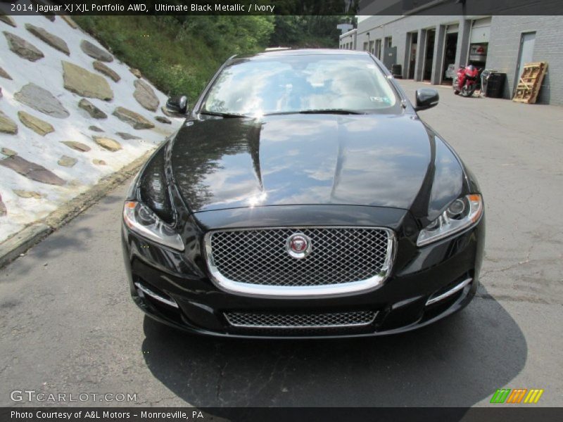 Ultimate Black Metallic / Ivory 2014 Jaguar XJ XJL Portfolio AWD