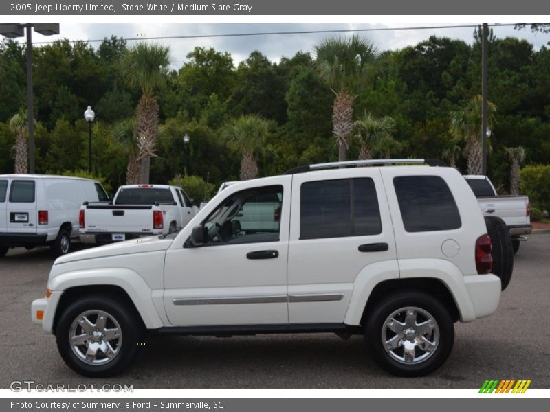 Stone White / Medium Slate Gray 2005 Jeep Liberty Limited