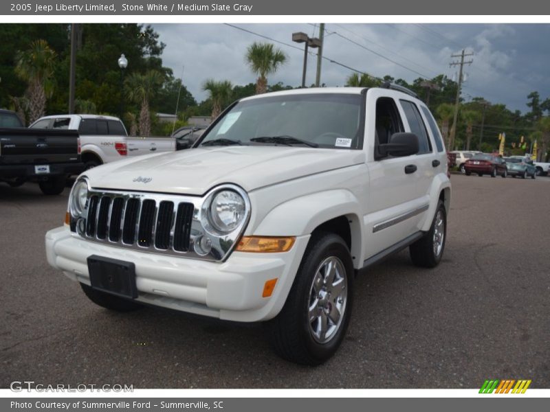 Stone White / Medium Slate Gray 2005 Jeep Liberty Limited
