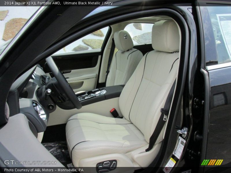 Ultimate Black Metallic / Ivory 2014 Jaguar XJ XJL Portfolio AWD