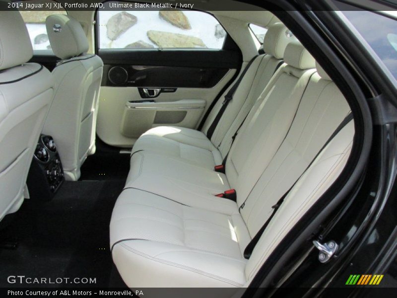 Ultimate Black Metallic / Ivory 2014 Jaguar XJ XJL Portfolio AWD