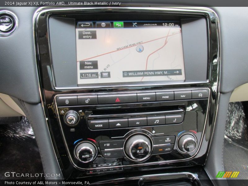 Ultimate Black Metallic / Ivory 2014 Jaguar XJ XJL Portfolio AWD