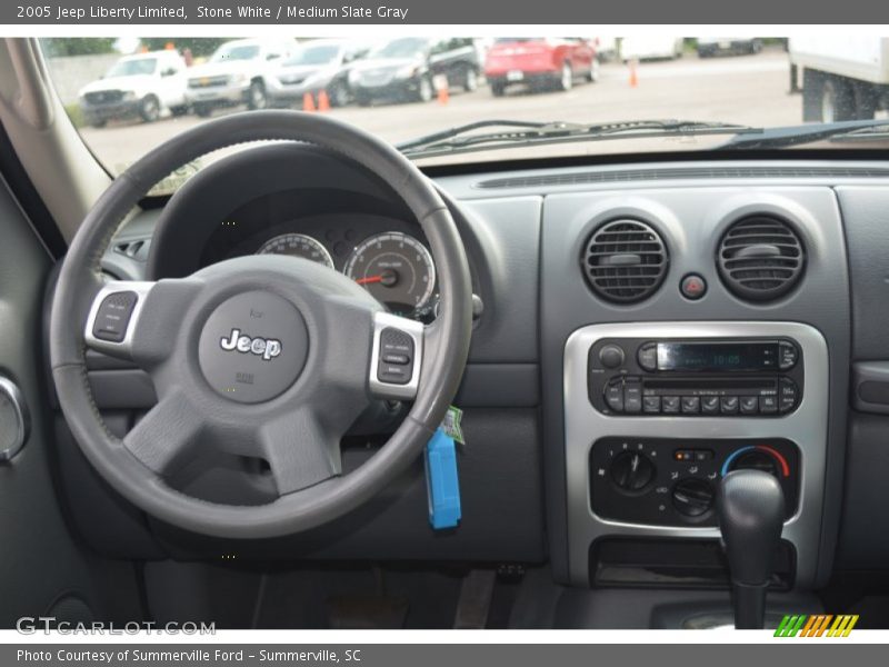 Stone White / Medium Slate Gray 2005 Jeep Liberty Limited