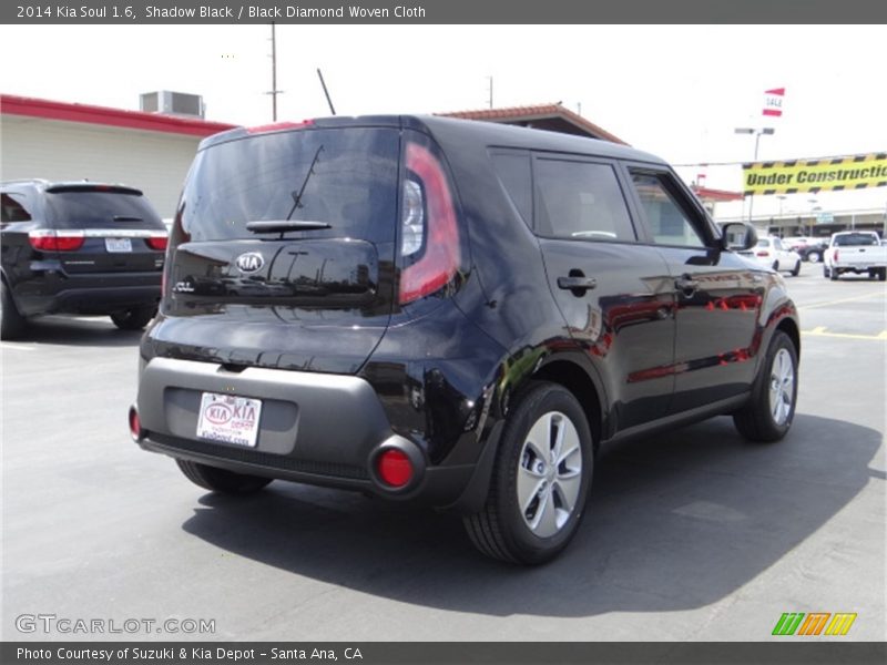 Shadow Black / Black Diamond Woven Cloth 2014 Kia Soul 1.6
