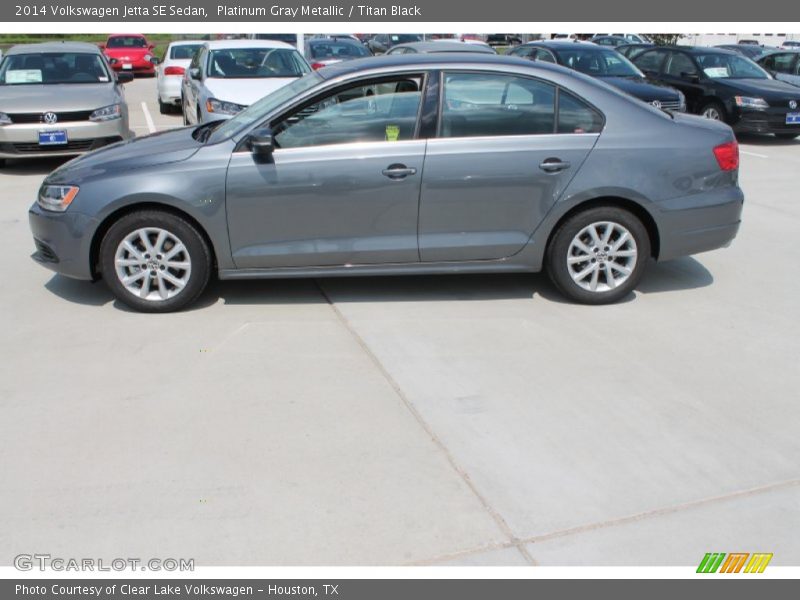 Platinum Gray Metallic / Titan Black 2014 Volkswagen Jetta SE Sedan