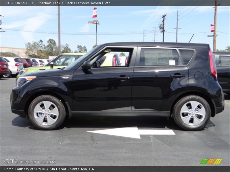 Shadow Black / Black Diamond Woven Cloth 2014 Kia Soul 1.6