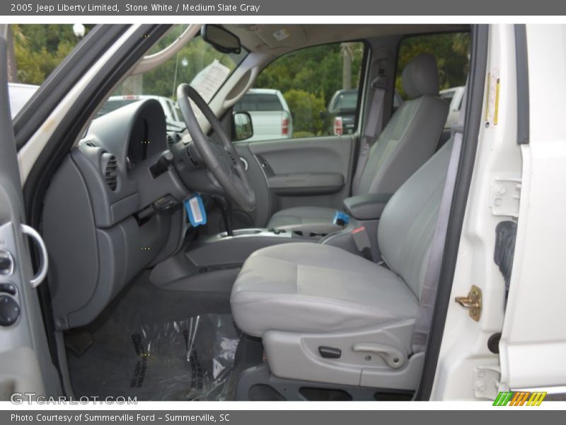 Stone White / Medium Slate Gray 2005 Jeep Liberty Limited