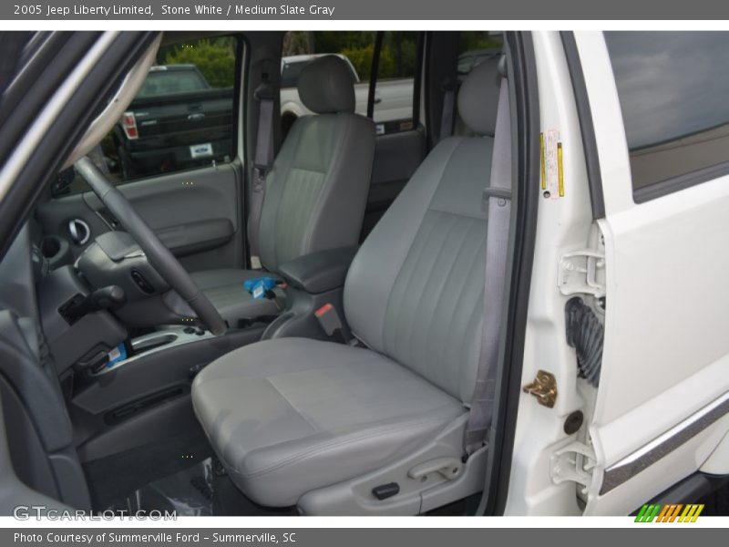 Stone White / Medium Slate Gray 2005 Jeep Liberty Limited