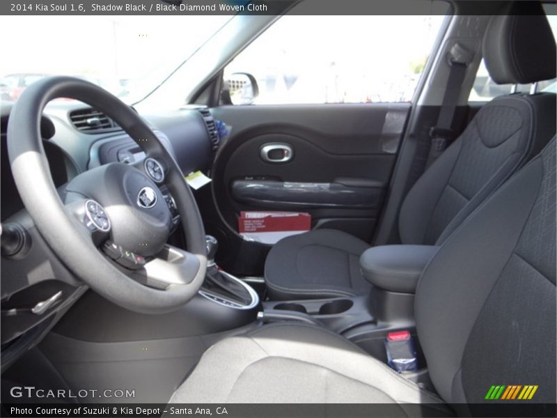Shadow Black / Black Diamond Woven Cloth 2014 Kia Soul 1.6