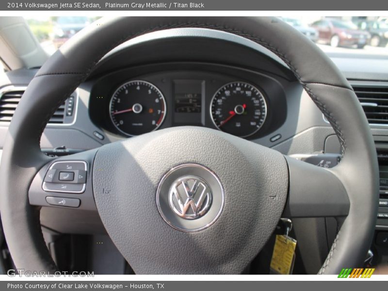Platinum Gray Metallic / Titan Black 2014 Volkswagen Jetta SE Sedan