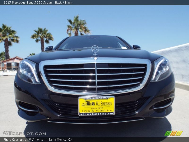 Black / Black 2015 Mercedes-Benz S 550 Sedan