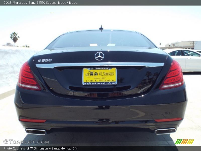 Black / Black 2015 Mercedes-Benz S 550 Sedan