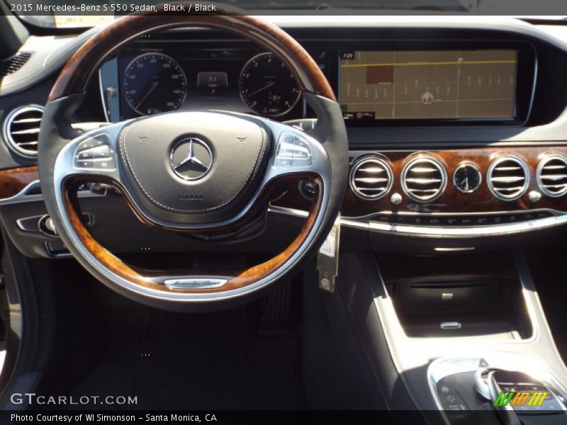 Black / Black 2015 Mercedes-Benz S 550 Sedan