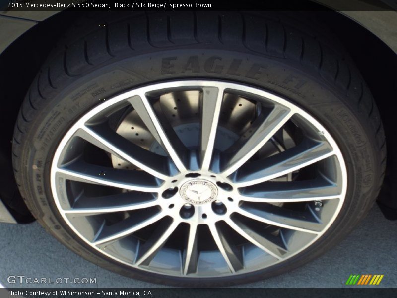 Black / Silk Beige/Espresso Brown 2015 Mercedes-Benz S 550 Sedan