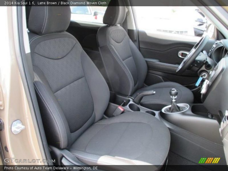 Latte Brown / Black Diamond Woven Cloth 2014 Kia Soul 1.6