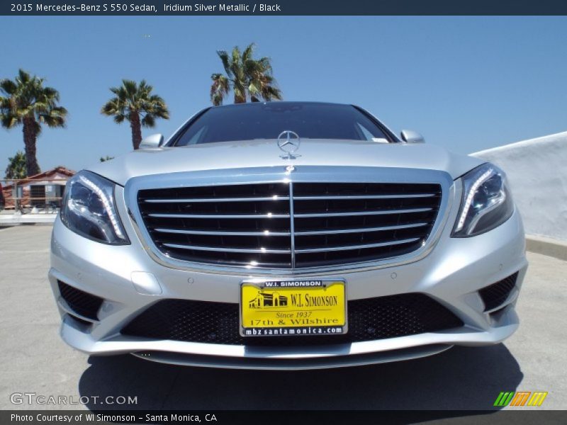 Iridium Silver Metallic / Black 2015 Mercedes-Benz S 550 Sedan