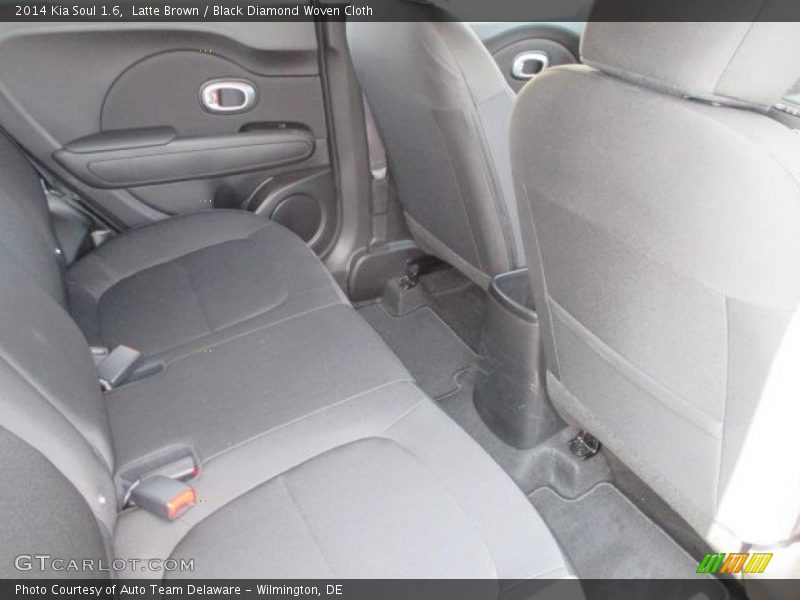 Latte Brown / Black Diamond Woven Cloth 2014 Kia Soul 1.6