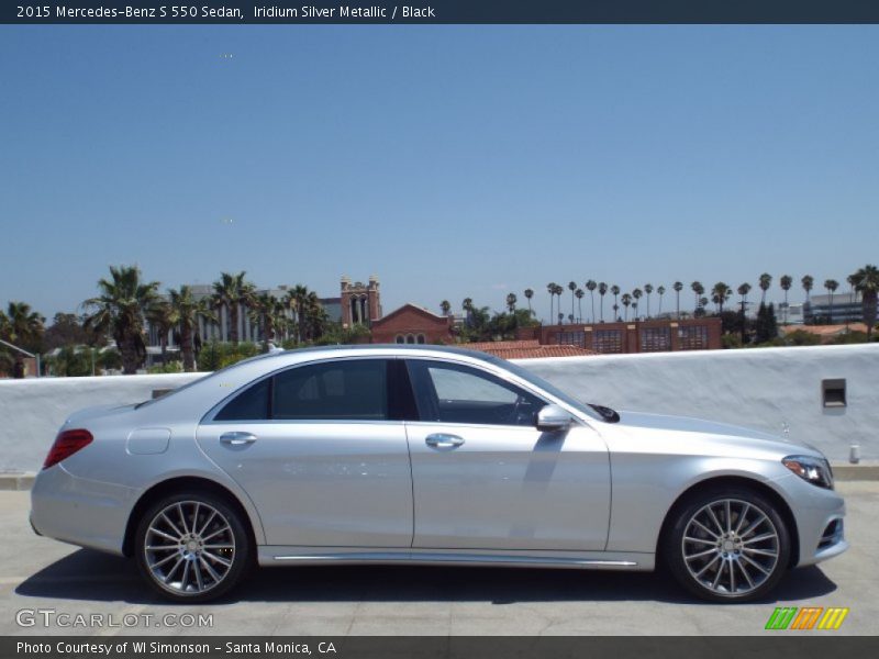 Iridium Silver Metallic / Black 2015 Mercedes-Benz S 550 Sedan