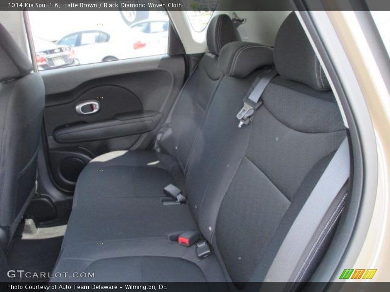 Latte Brown / Black Diamond Woven Cloth 2014 Kia Soul 1.6