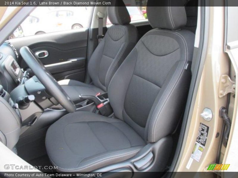 Latte Brown / Black Diamond Woven Cloth 2014 Kia Soul 1.6