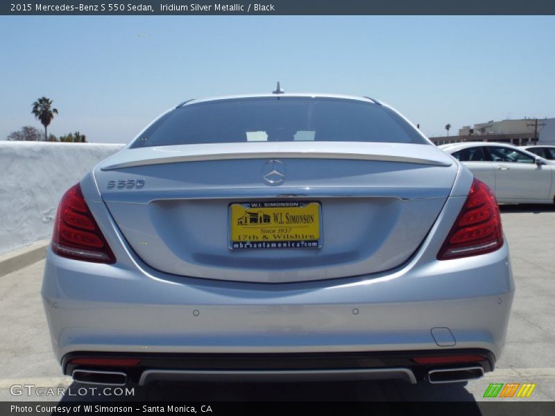 Iridium Silver Metallic / Black 2015 Mercedes-Benz S 550 Sedan