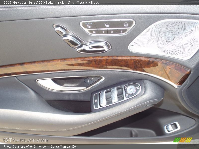 Iridium Silver Metallic / Black 2015 Mercedes-Benz S 550 Sedan