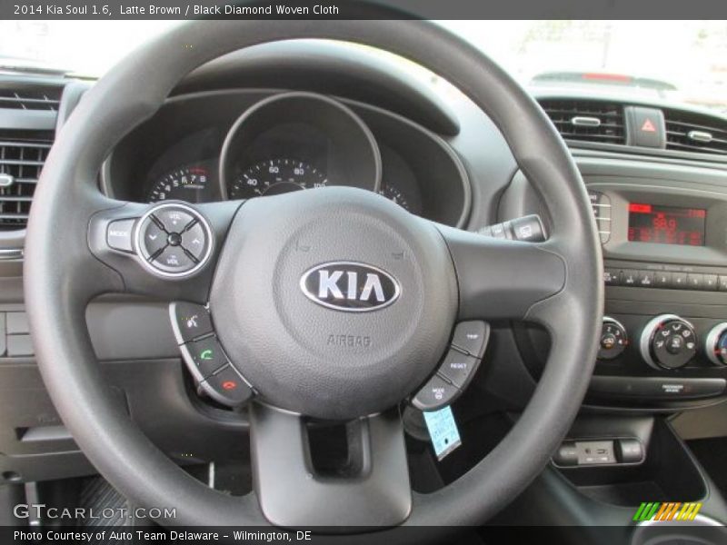 Latte Brown / Black Diamond Woven Cloth 2014 Kia Soul 1.6