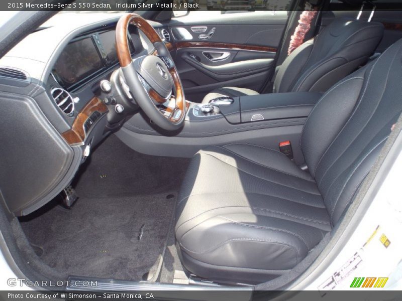 Iridium Silver Metallic / Black 2015 Mercedes-Benz S 550 Sedan