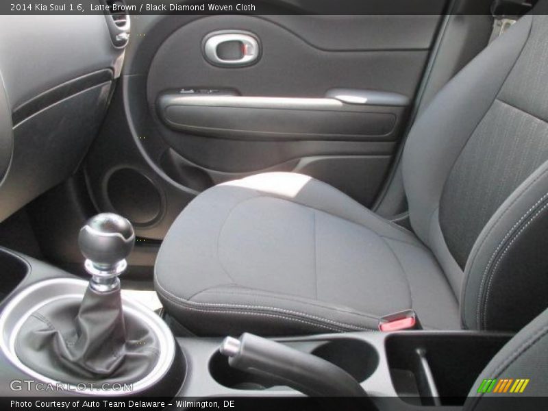 Latte Brown / Black Diamond Woven Cloth 2014 Kia Soul 1.6