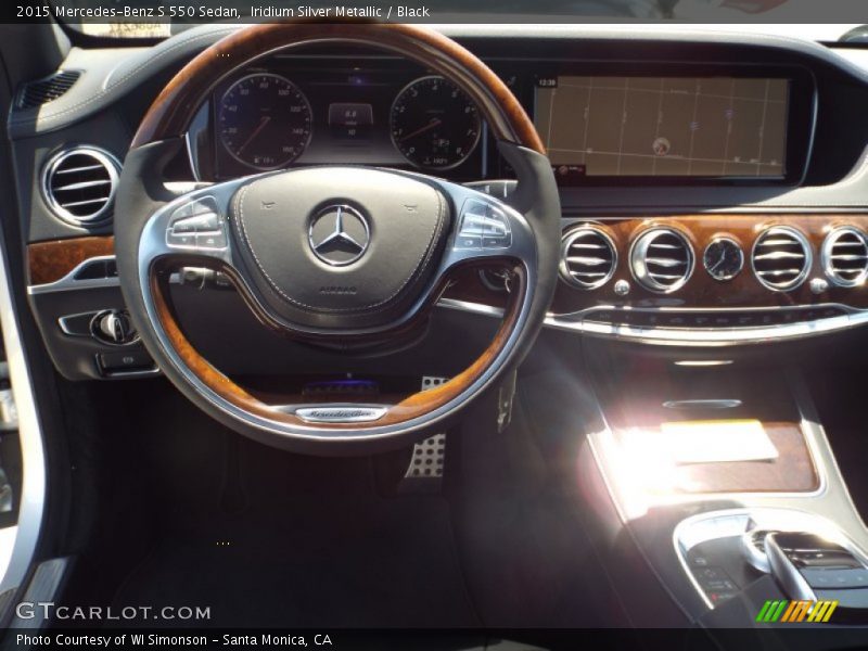 Iridium Silver Metallic / Black 2015 Mercedes-Benz S 550 Sedan