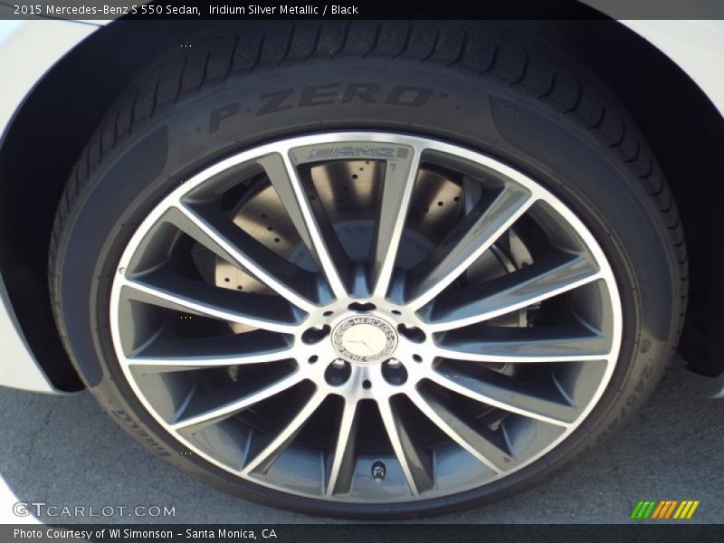 Iridium Silver Metallic / Black 2015 Mercedes-Benz S 550 Sedan