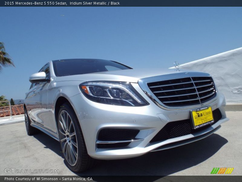 Iridium Silver Metallic / Black 2015 Mercedes-Benz S 550 Sedan