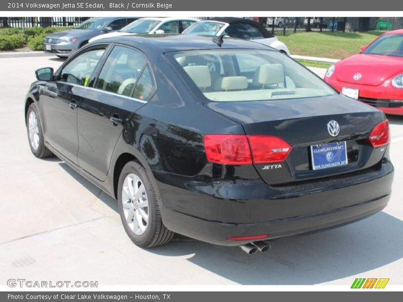 Black / Cornsilk Beige 2014 Volkswagen Jetta SE Sedan