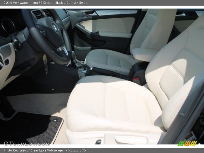 Black / Cornsilk Beige 2014 Volkswagen Jetta SE Sedan