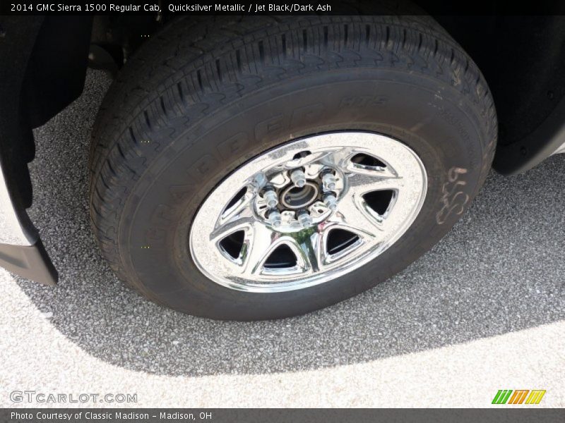 Quicksilver Metallic / Jet Black/Dark Ash 2014 GMC Sierra 1500 Regular Cab