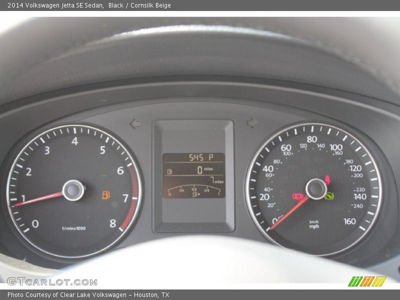 Black / Cornsilk Beige 2014 Volkswagen Jetta SE Sedan