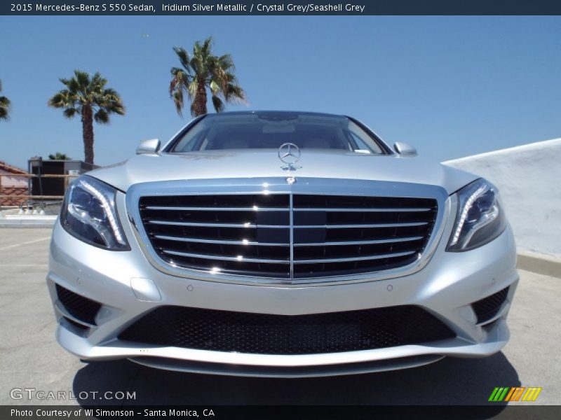 Iridium Silver Metallic / Crystal Grey/Seashell Grey 2015 Mercedes-Benz S 550 Sedan