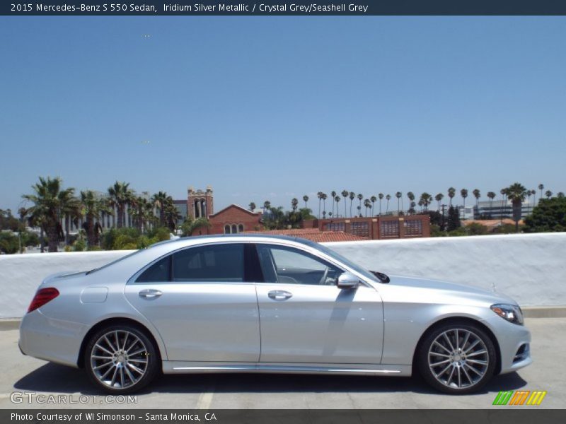 Iridium Silver Metallic / Crystal Grey/Seashell Grey 2015 Mercedes-Benz S 550 Sedan