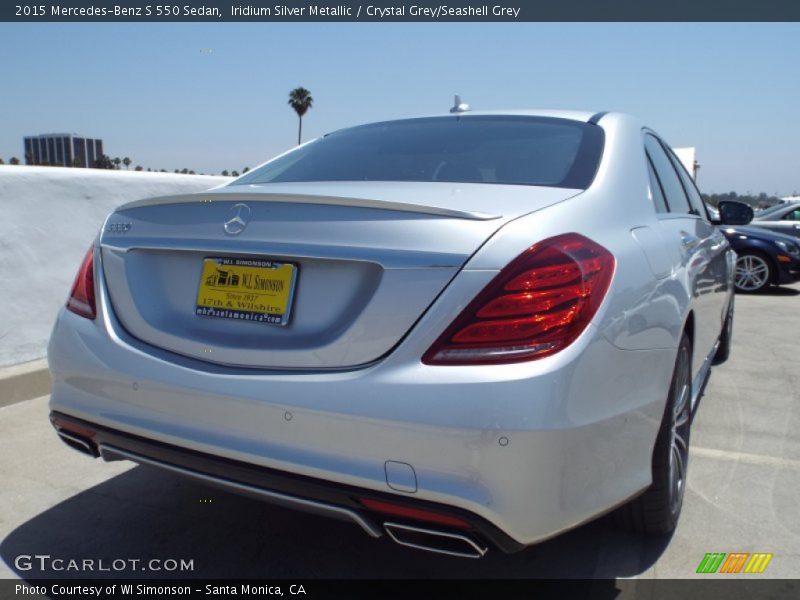 Iridium Silver Metallic / Crystal Grey/Seashell Grey 2015 Mercedes-Benz S 550 Sedan