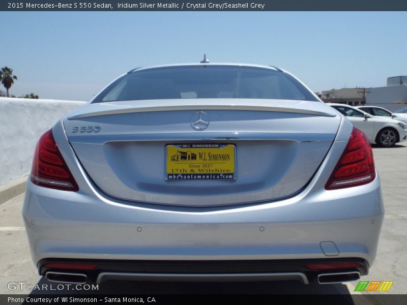 Iridium Silver Metallic / Crystal Grey/Seashell Grey 2015 Mercedes-Benz S 550 Sedan