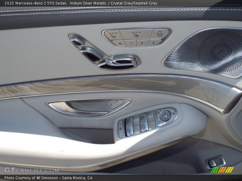 Iridium Silver Metallic / Crystal Grey/Seashell Grey 2015 Mercedes-Benz S 550 Sedan