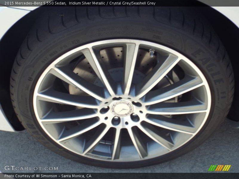 Iridium Silver Metallic / Crystal Grey/Seashell Grey 2015 Mercedes-Benz S 550 Sedan