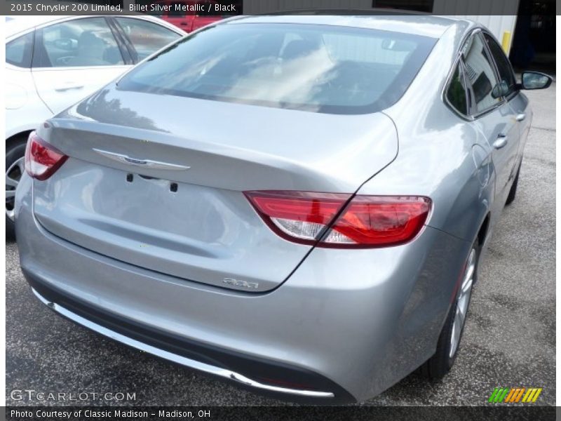 Billet Silver Metallic / Black 2015 Chrysler 200 Limited