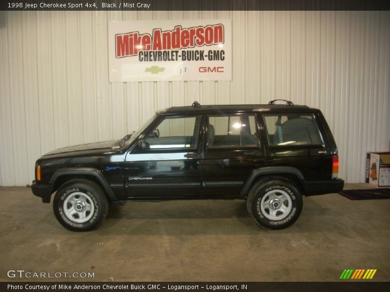 Black / Mist Gray 1998 Jeep Cherokee Sport 4x4