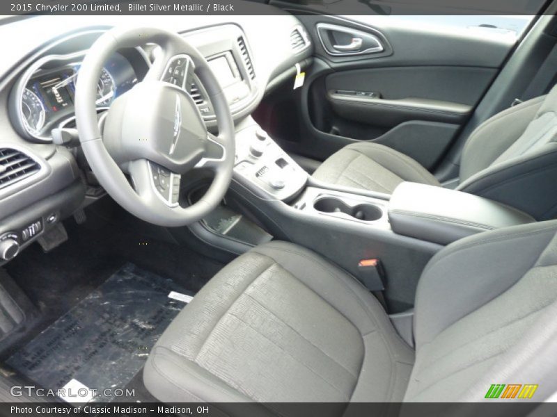 Billet Silver Metallic / Black 2015 Chrysler 200 Limited