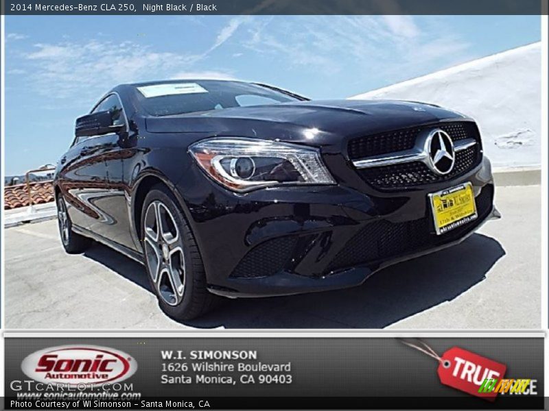 Night Black / Black 2014 Mercedes-Benz CLA 250