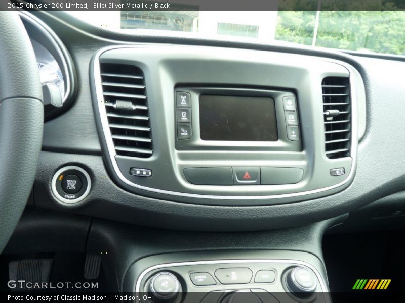 Billet Silver Metallic / Black 2015 Chrysler 200 Limited