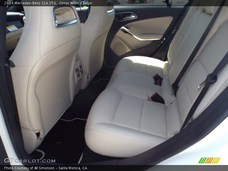 Cirrus White / Beige 2014 Mercedes-Benz CLA 250