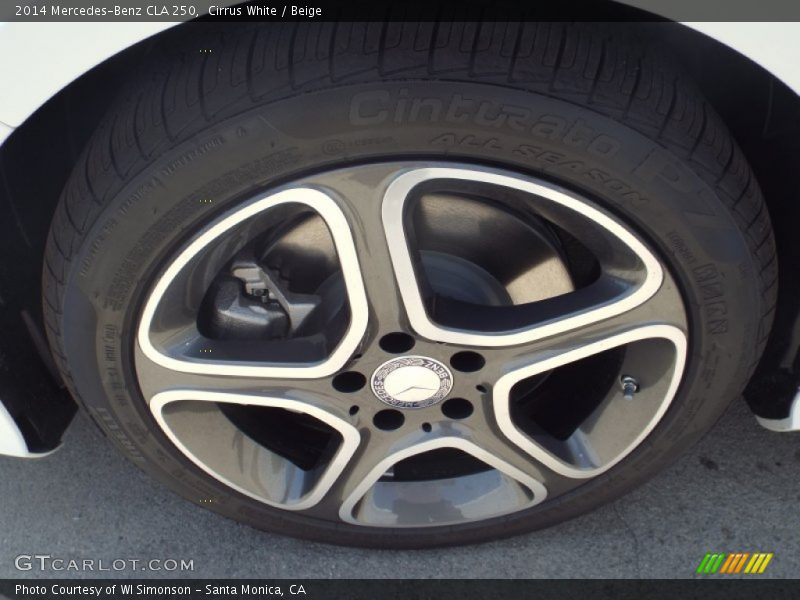 Cirrus White / Beige 2014 Mercedes-Benz CLA 250